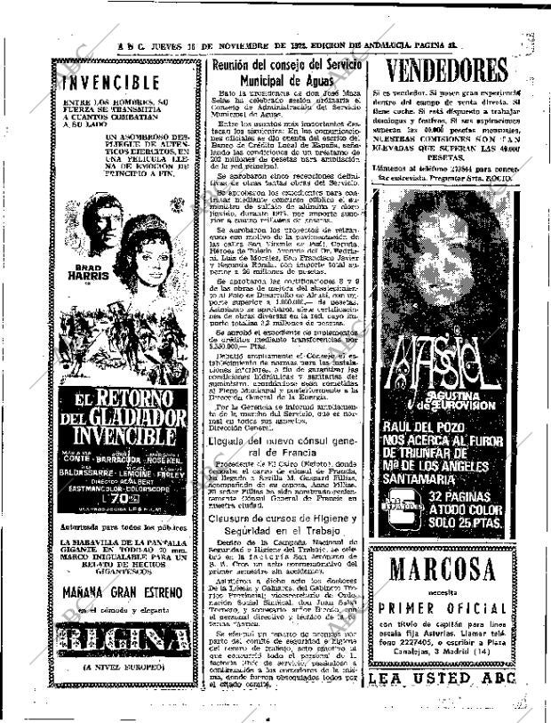 ABC SEVILLA 16-11-1972 página 52