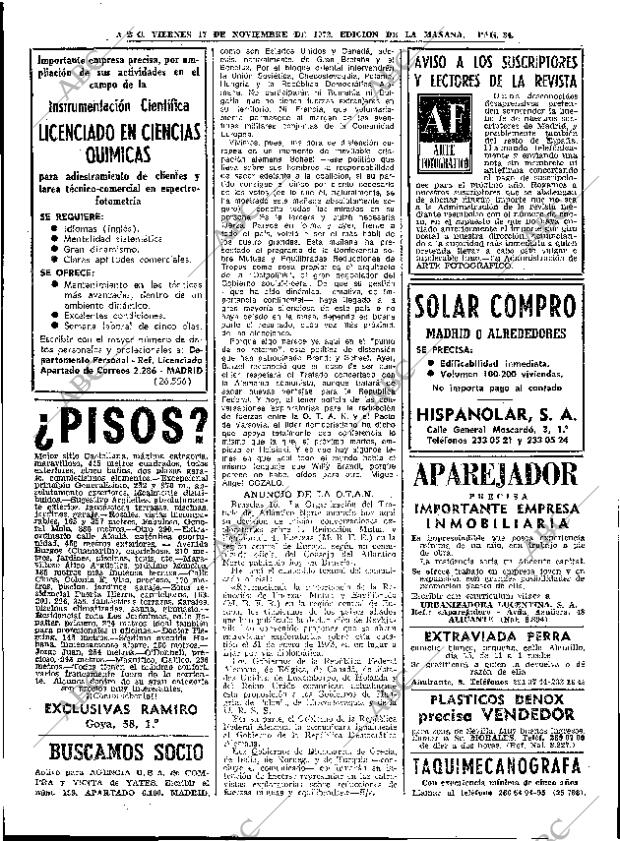 ABC MADRID 17-11-1972 página 34