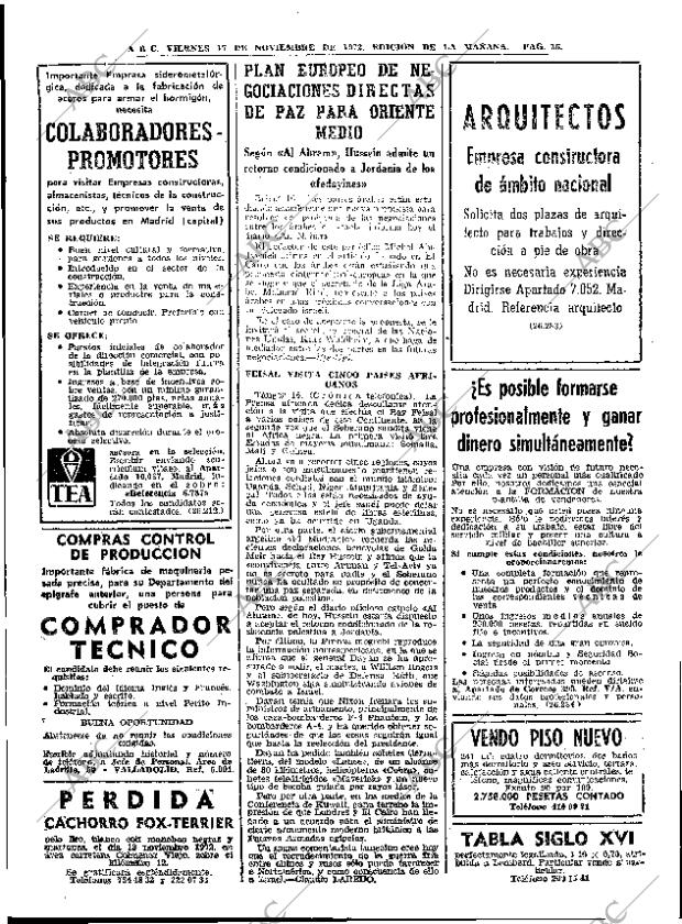 ABC MADRID 17-11-1972 página 36
