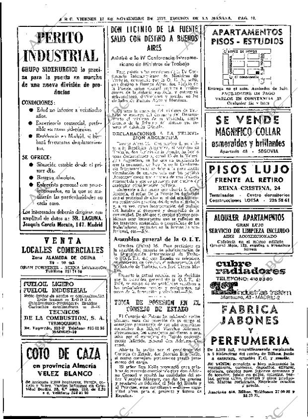 ABC MADRID 17-11-1972 página 40