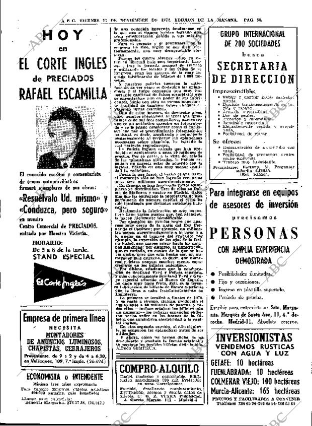 ABC MADRID 17-11-1972 página 50