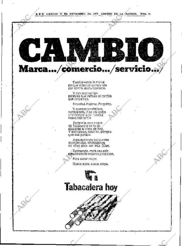 ABC MADRID 17-11-1972 página 72