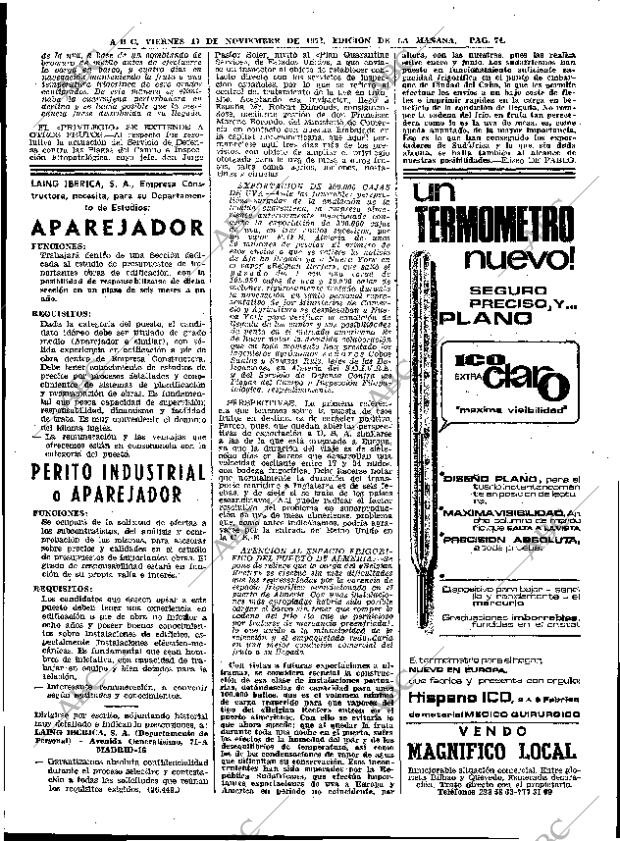 ABC MADRID 17-11-1972 página 74