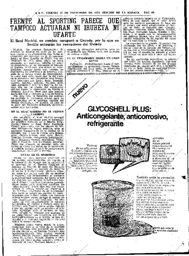 ABC MADRID 17-11-1972 página 85