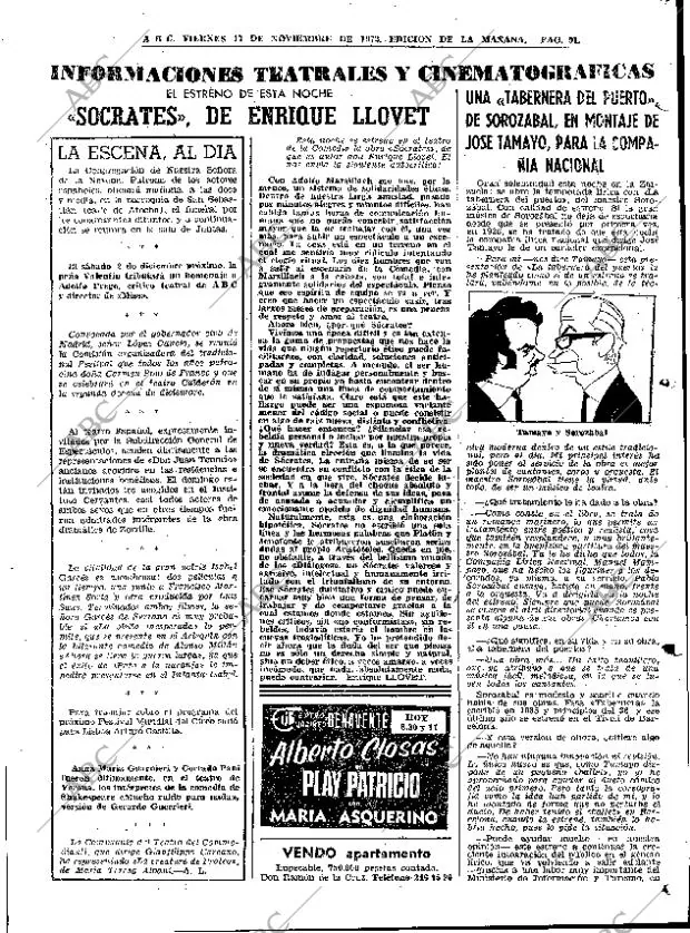 ABC MADRID 17-11-1972 página 91