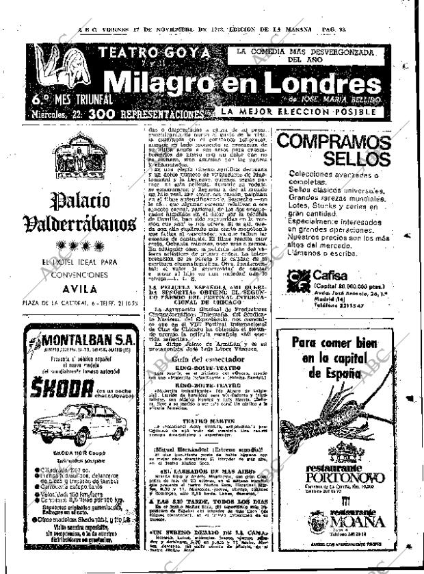 ABC MADRID 17-11-1972 página 93