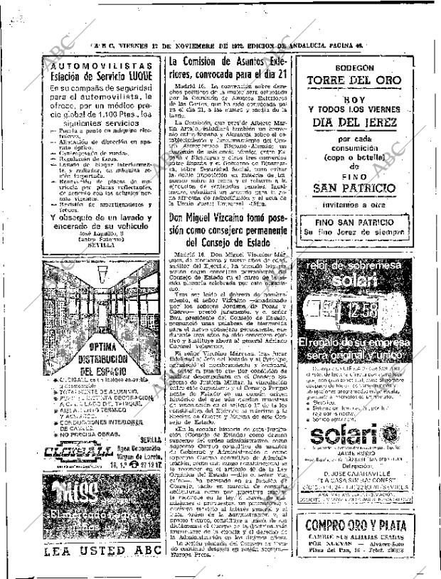 ABC SEVILLA 17-11-1972 página 40