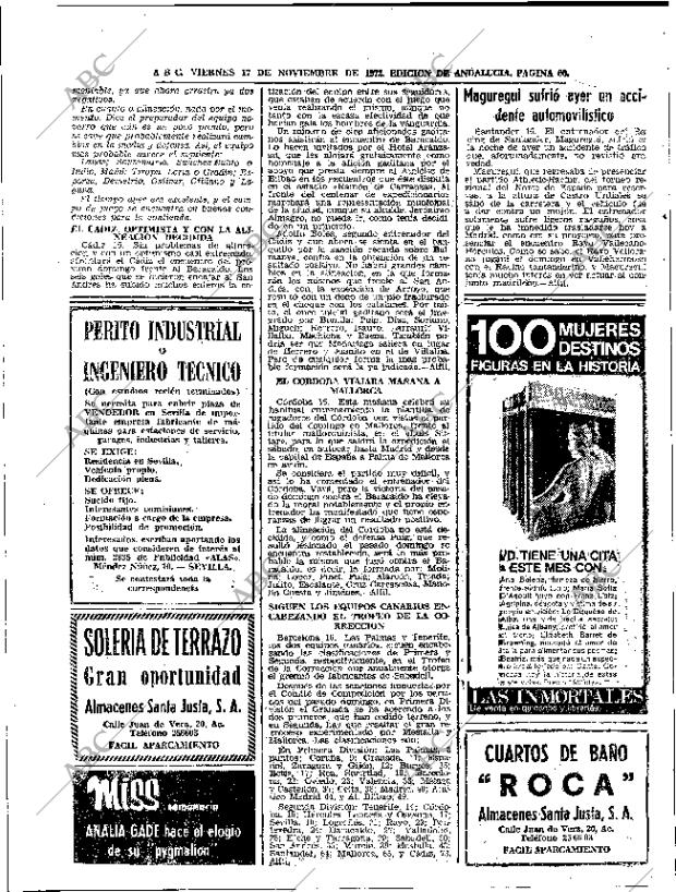 ABC SEVILLA 17-11-1972 página 60