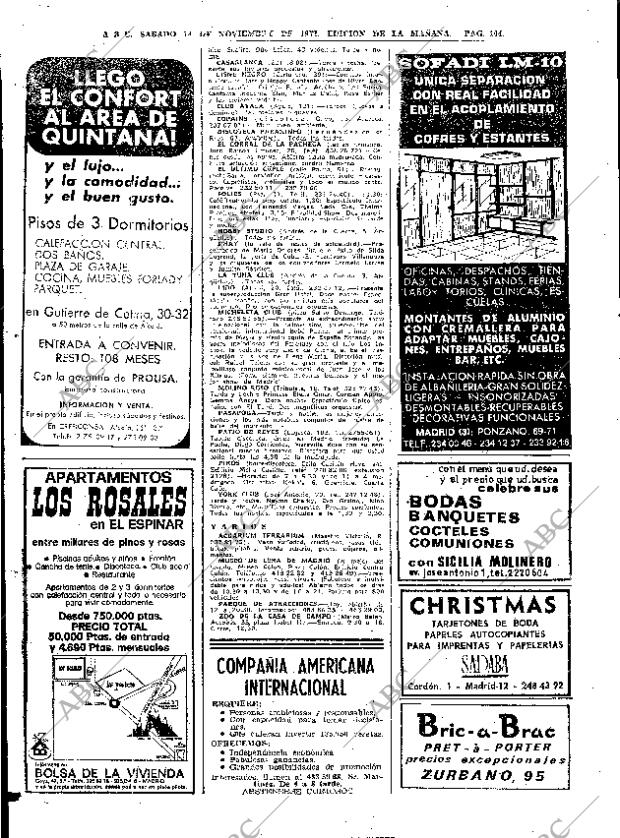 ABC MADRID 18-11-1972 página 104