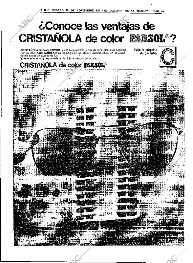 ABC MADRID 18-11-1972 página 44