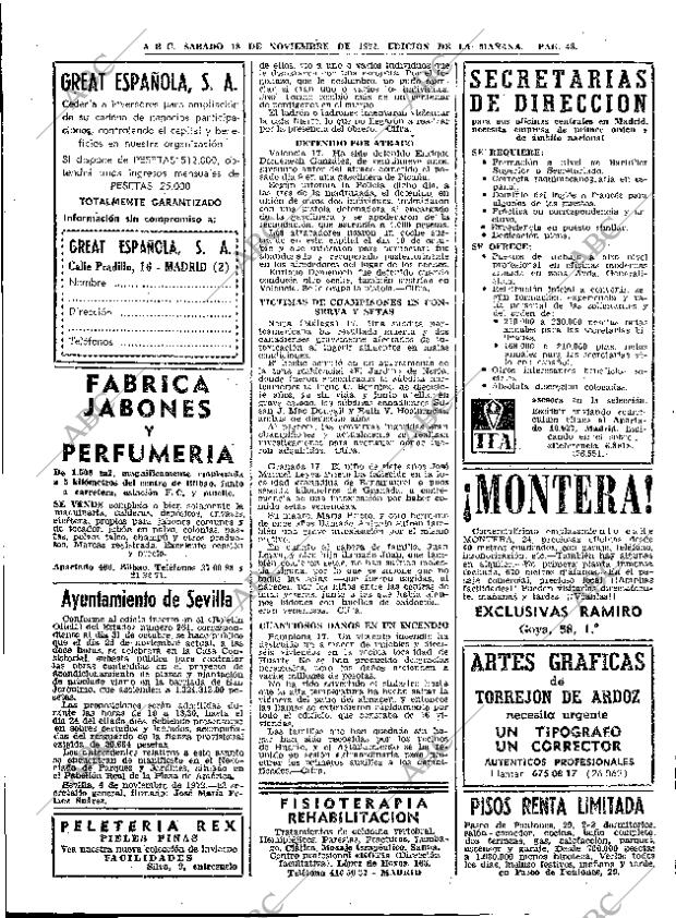 ABC MADRID 18-11-1972 página 48