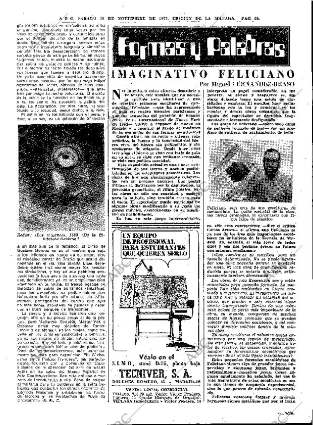 ABC MADRID 18-11-1972 página 69