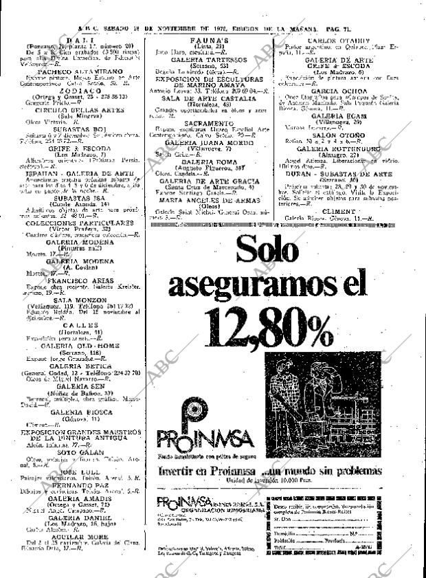 ABC MADRID 18-11-1972 página 71