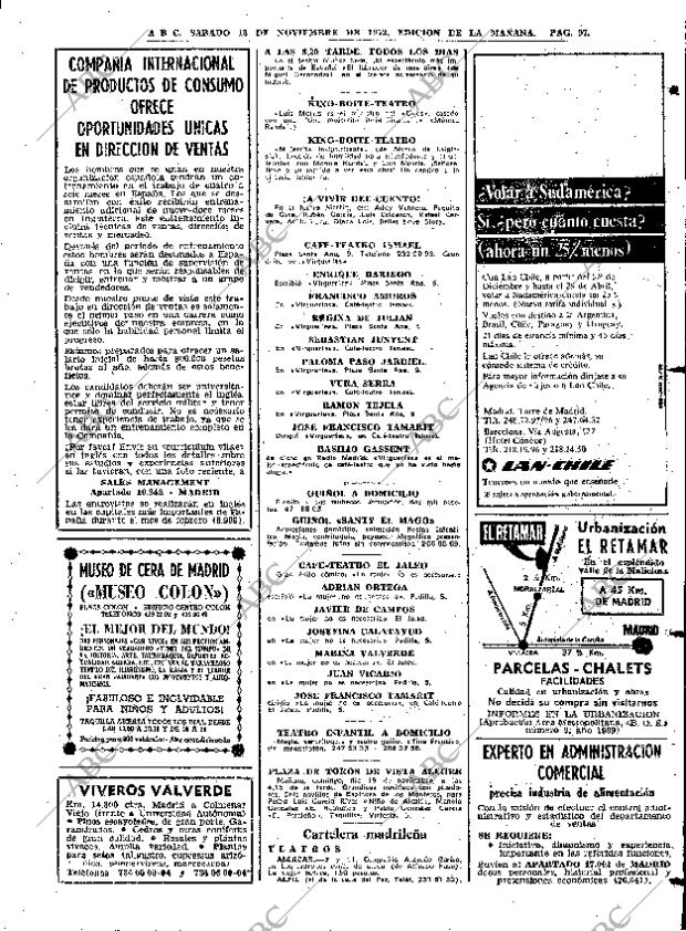 ABC MADRID 18-11-1972 página 97