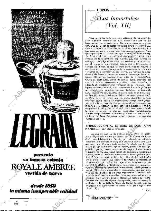 BLANCO Y NEGRO MADRID 18-11-1972 página 106