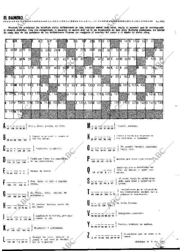 BLANCO Y NEGRO MADRID 18-11-1972 página 107