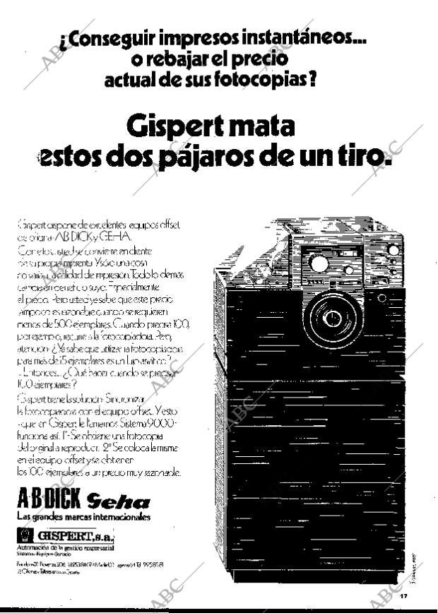 BLANCO Y NEGRO MADRID 18-11-1972 página 17