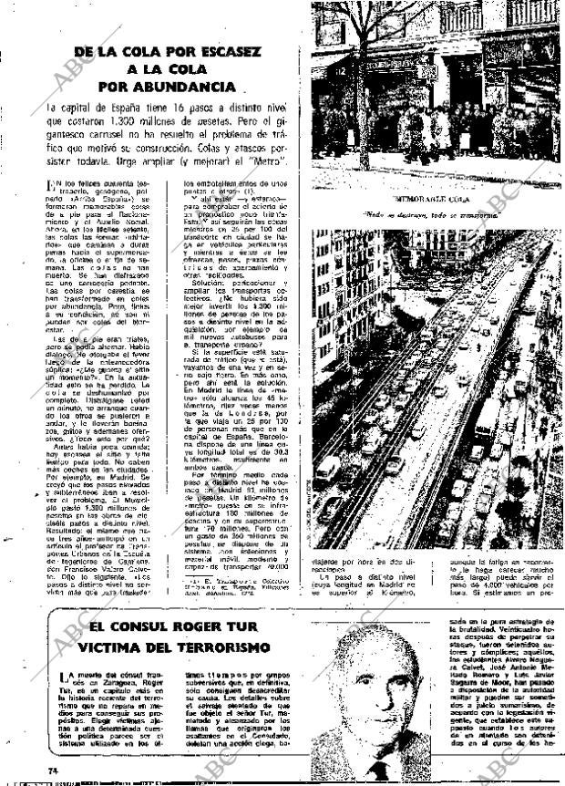 BLANCO Y NEGRO MADRID 18-11-1972 página 74
