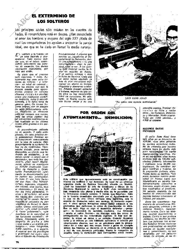 BLANCO Y NEGRO MADRID 18-11-1972 página 76