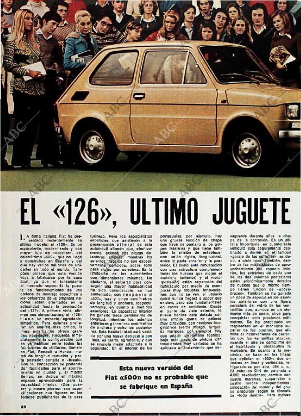 BLANCO Y NEGRO MADRID 18-11-1972 página 86