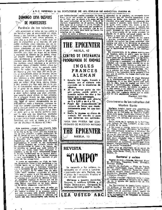 ABC SEVILLA 19-11-1972 página 42