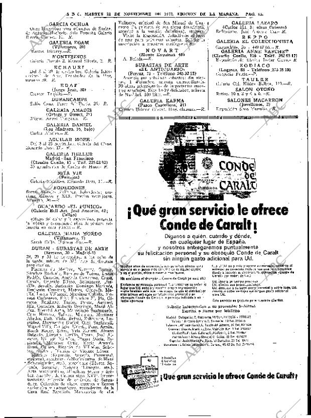 ABC MADRID 21-11-1972 página 65