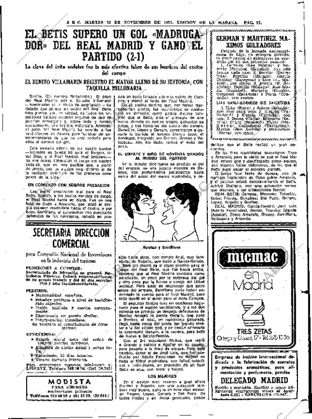 ABC MADRID 21-11-1972 página 77