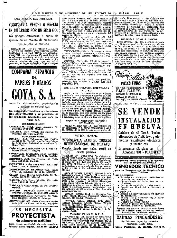 ABC MADRID 21-11-1972 página 82