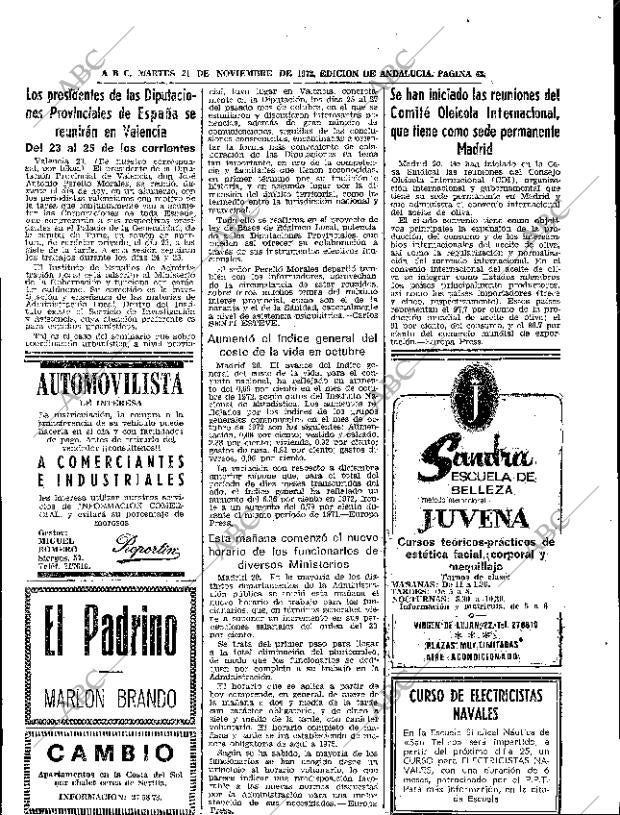 ABC SEVILLA 21-11-1972 página 43