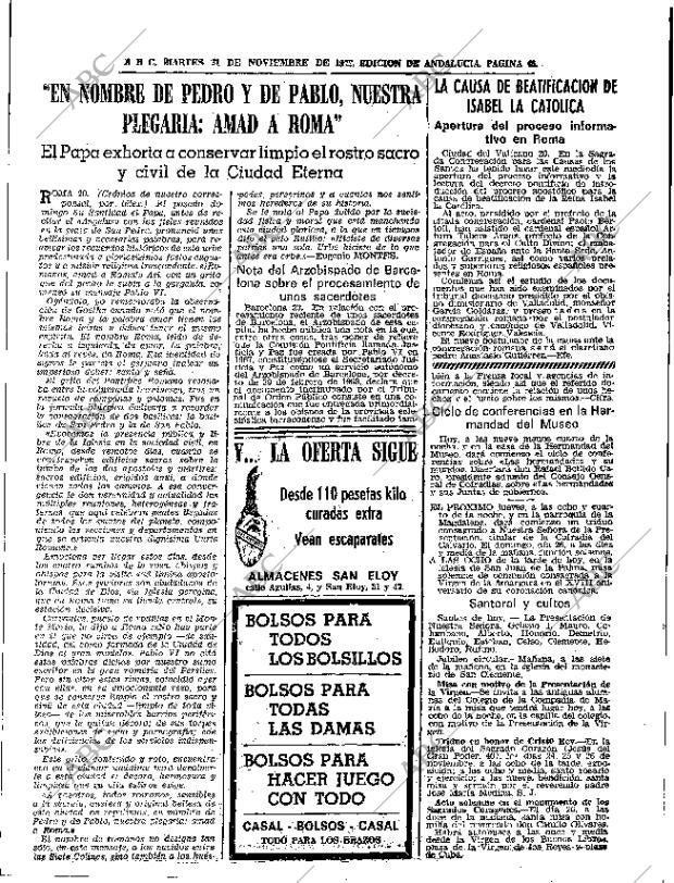 ABC SEVILLA 21-11-1972 página 45