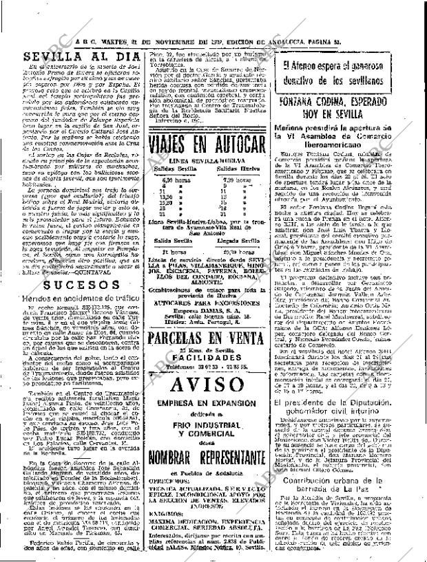 ABC SEVILLA 21-11-1972 página 51