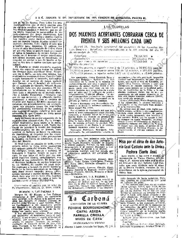 ABC SEVILLA 21-11-1972 página 61