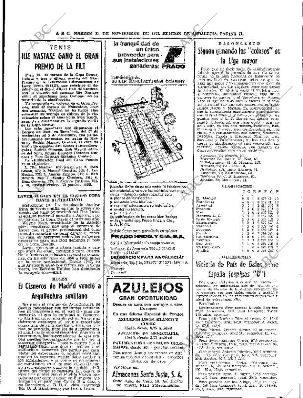 ABC SEVILLA 21-11-1972 página 71