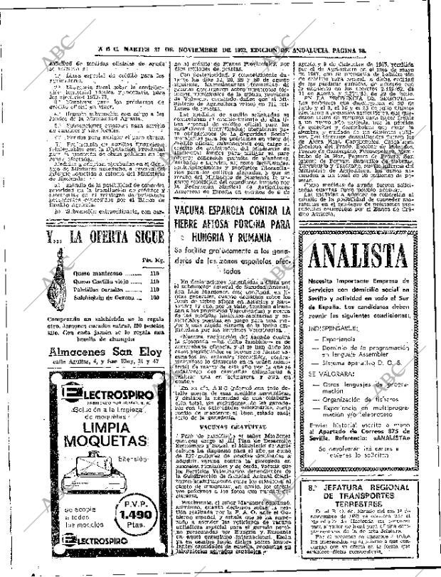 ABC SEVILLA 21-11-1972 página 98