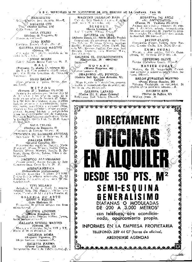 ABC MADRID 22-11-1972 página 73