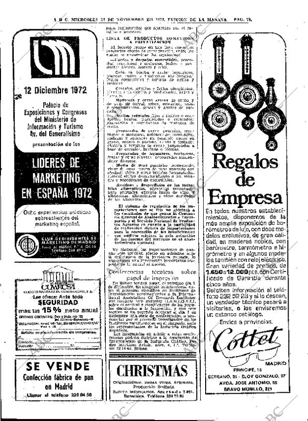 ABC MADRID 22-11-1972 página 76