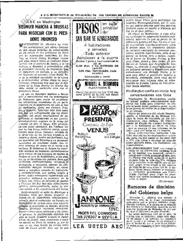 ABC SEVILLA 22-11-1972 página 34