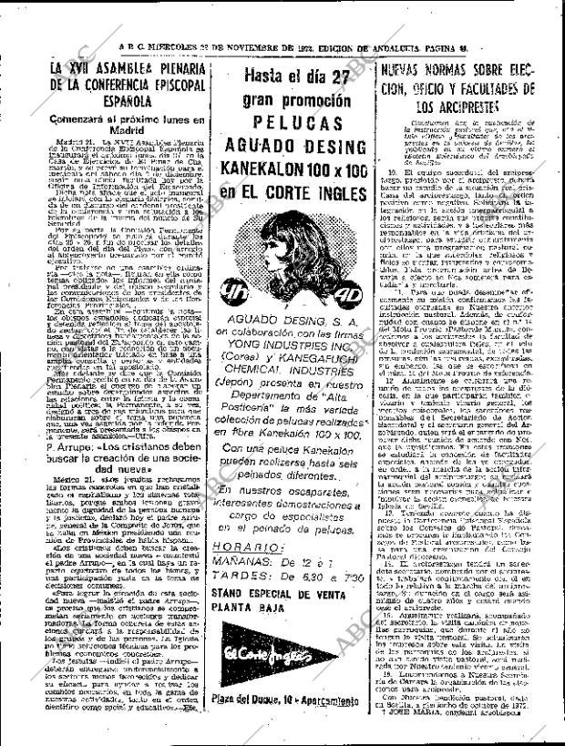 ABC SEVILLA 22-11-1972 página 44