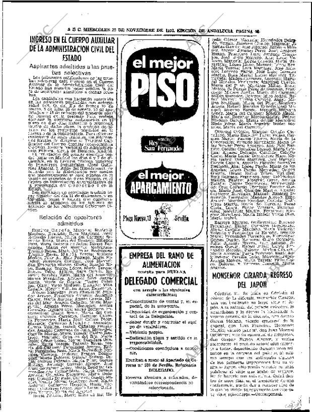 ABC SEVILLA 22-11-1972 página 56