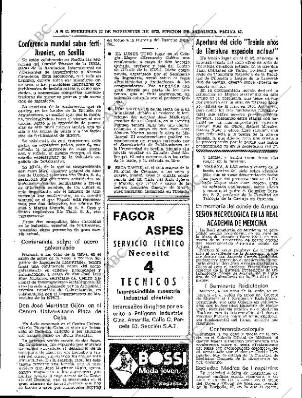 ABC SEVILLA 22-11-1972 página 57