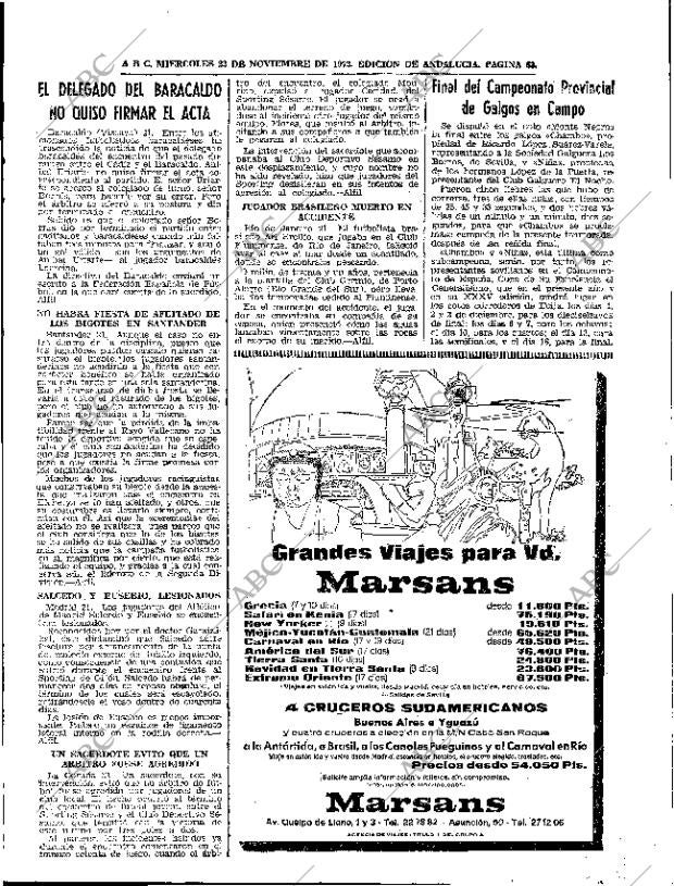 ABC SEVILLA 22-11-1972 página 63
