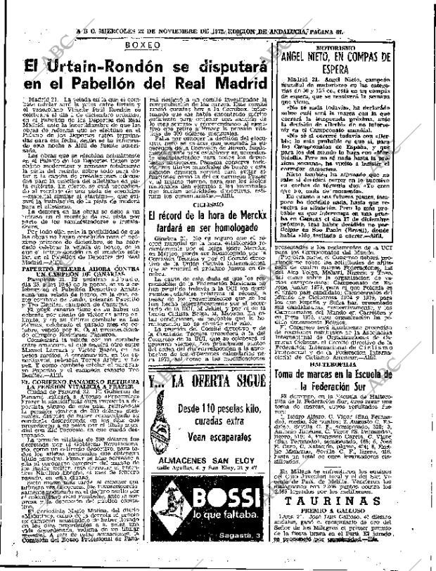 ABC SEVILLA 22-11-1972 página 67