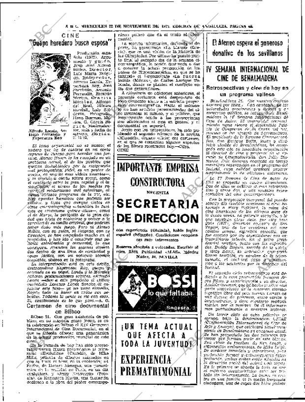 ABC SEVILLA 22-11-1972 página 68
