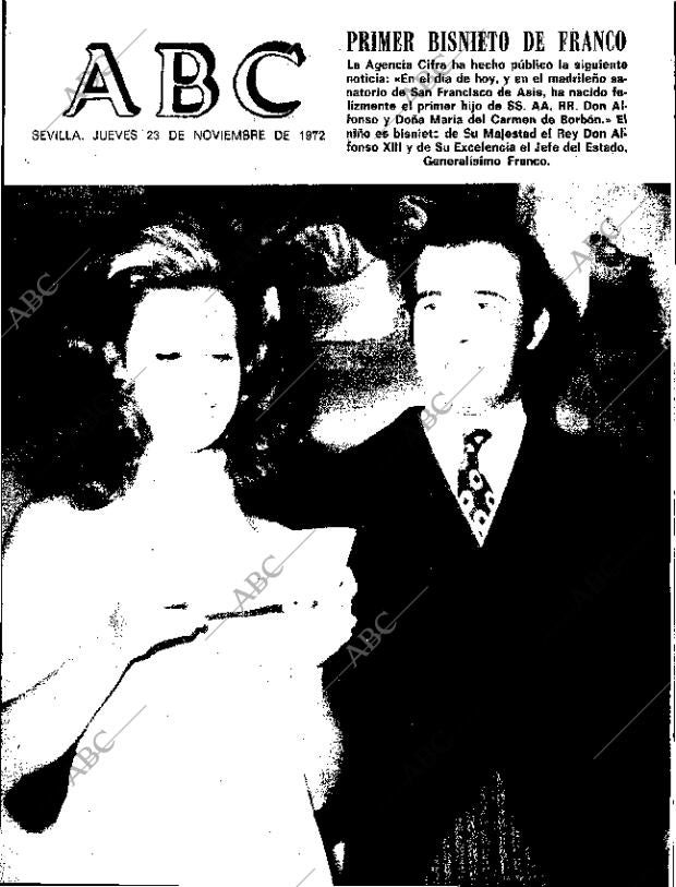 ABC SEVILLA 23-11-1972 página 1