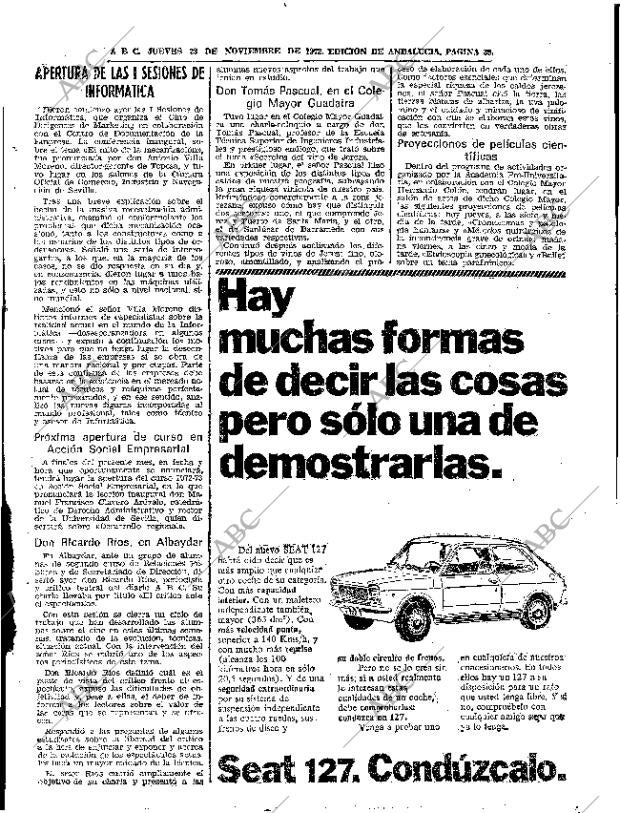 ABC SEVILLA 23-11-1972 página 33