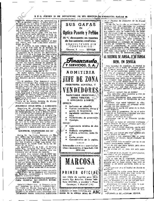 ABC SEVILLA 23-11-1972 página 42