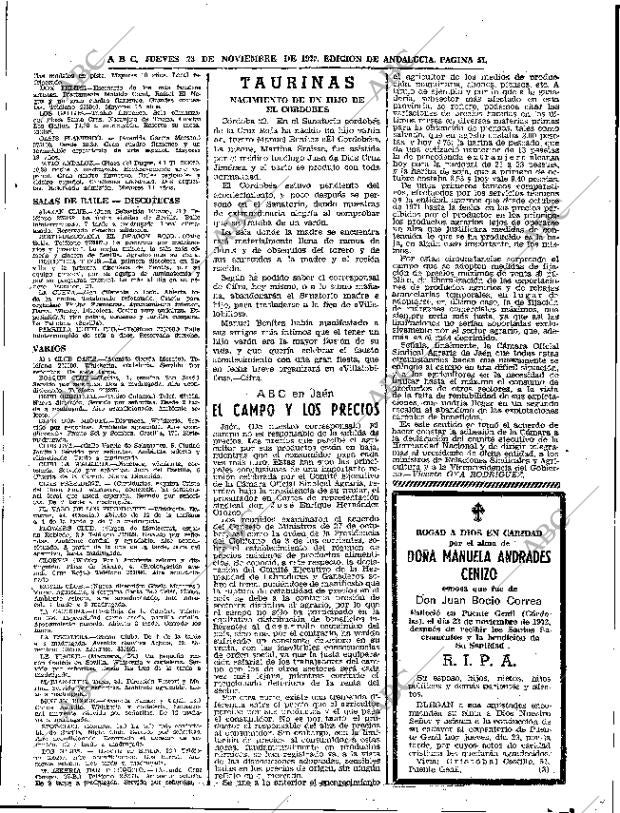 ABC SEVILLA 23-11-1972 página 45