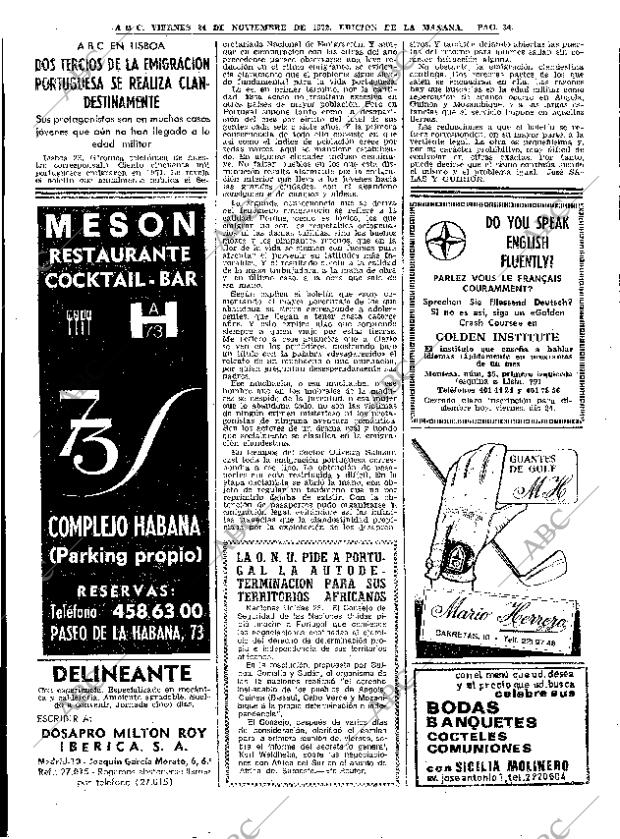 ABC MADRID 24-11-1972 página 34