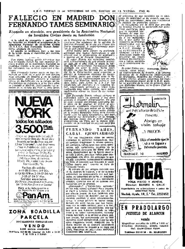 ABC MADRID 24-11-1972 página 43