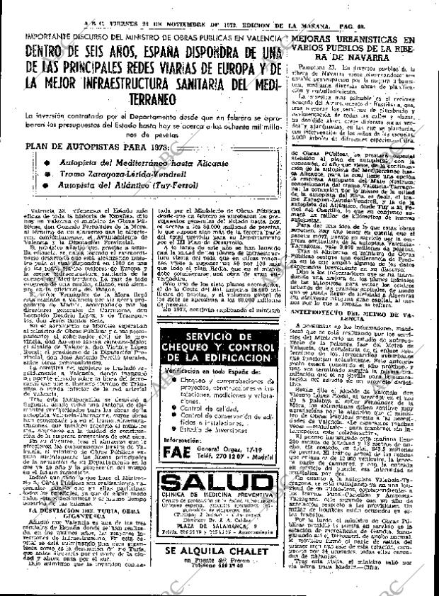 ABC MADRID 24-11-1972 página 49